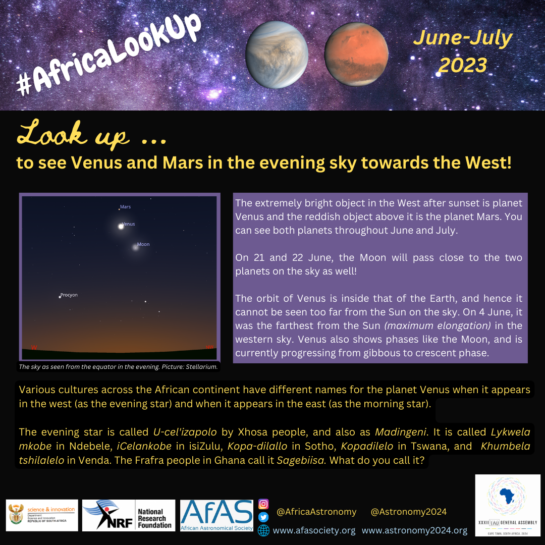 Africa Look Up: Venus in June 2023 - African Astronomical Society